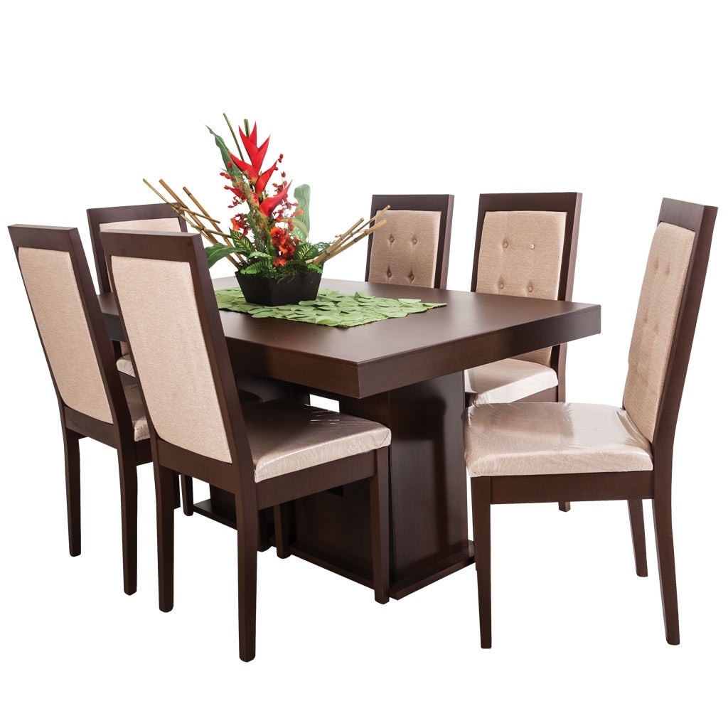 Comedor Murano 6 Sillas Estilo Contemporáneo