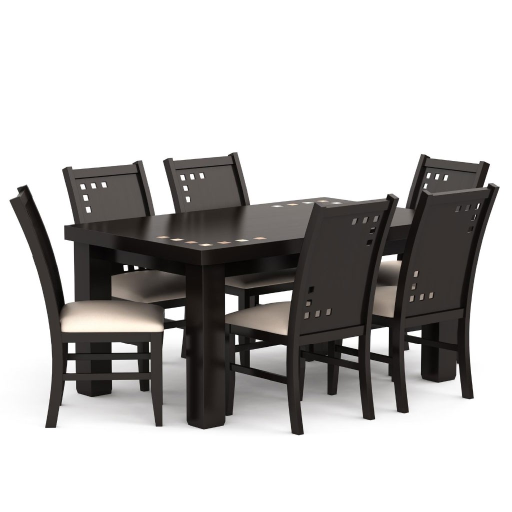 Comedor Persia 6 Sillas Estilo Contemporáneo