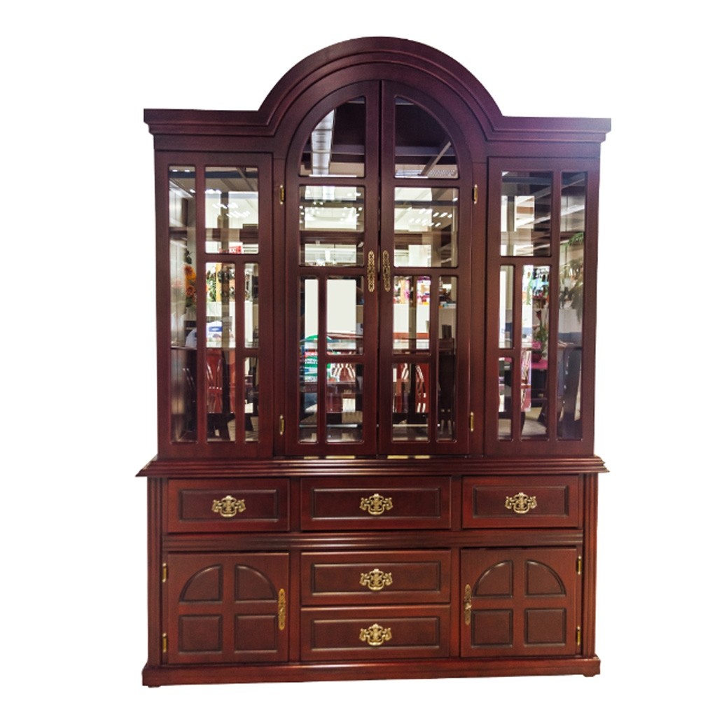 Vitrina Lucena Estilo Clásico Color Cherry