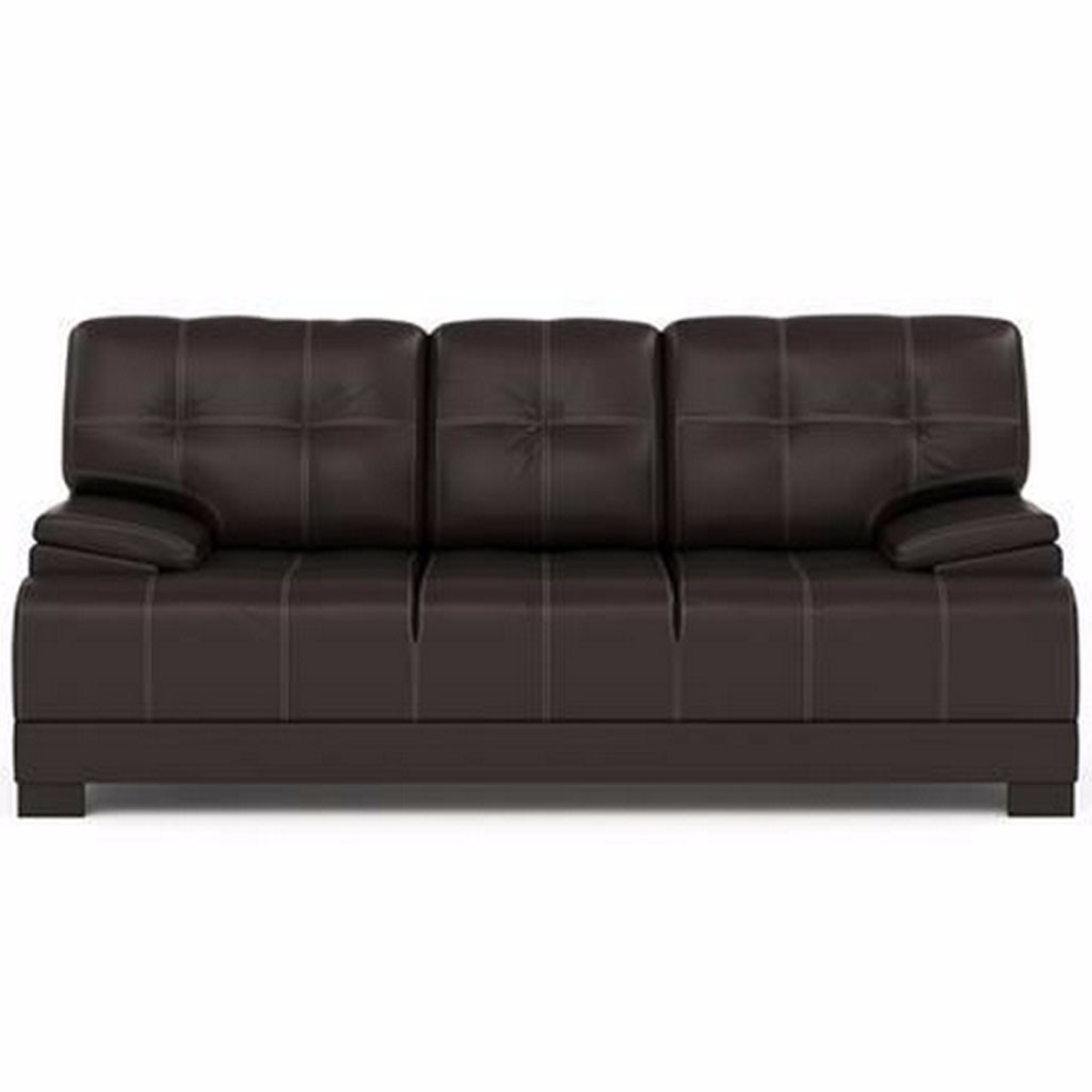 Sofá Quadro tapizado en Tactopiel café