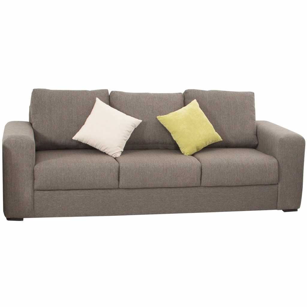 Sofá Luver tapizado en lino estilo contemporáneo