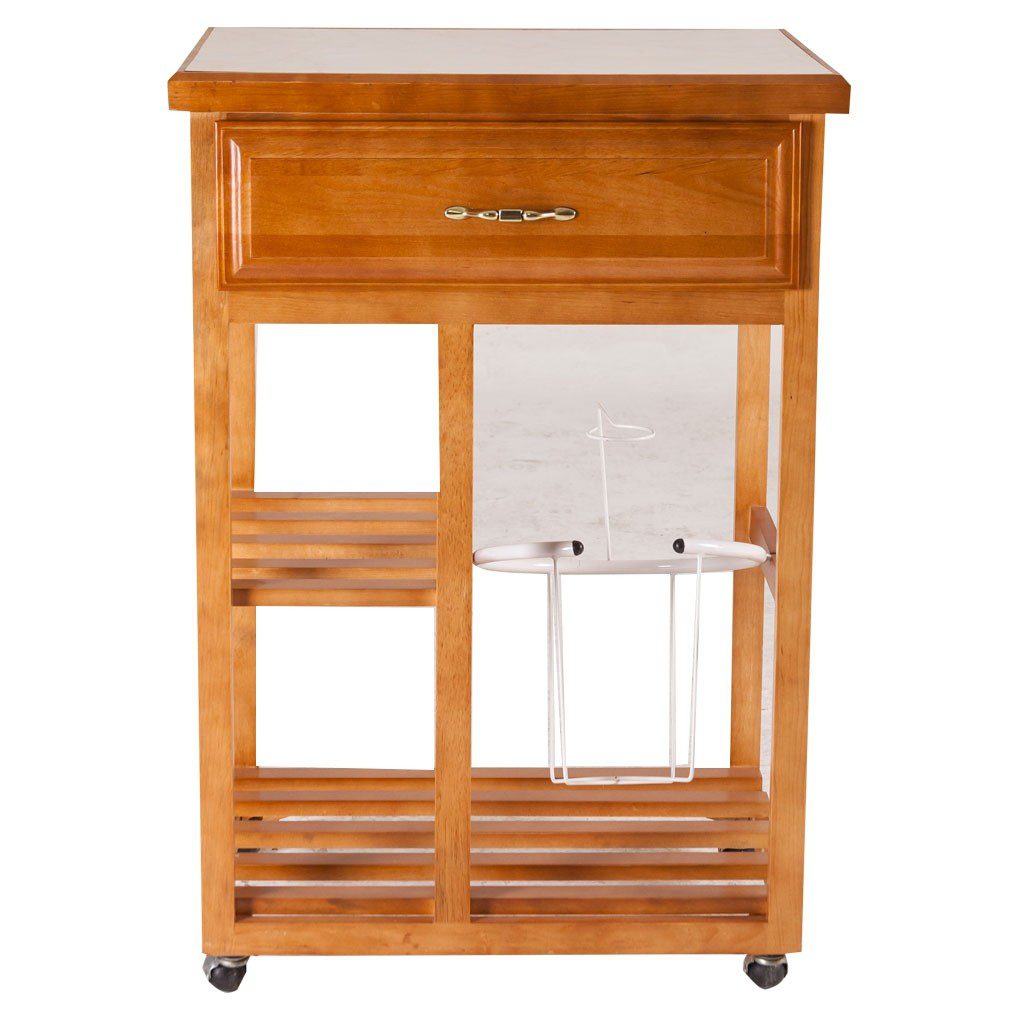 Mesa para microondas color nogal estilo clásico