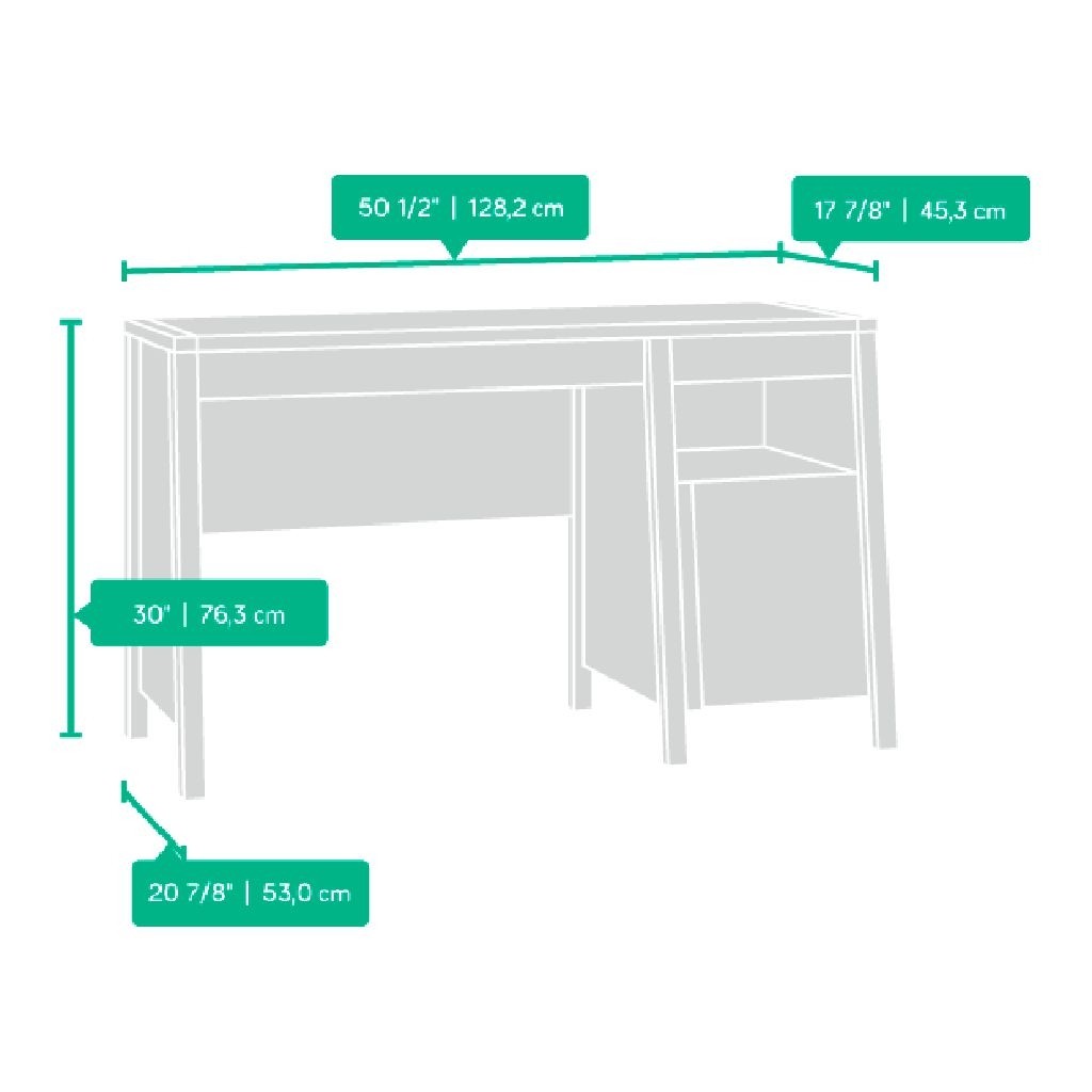 Escritorio para Oficina Affinity Sauder Café 2 Cajones 1 Puerta