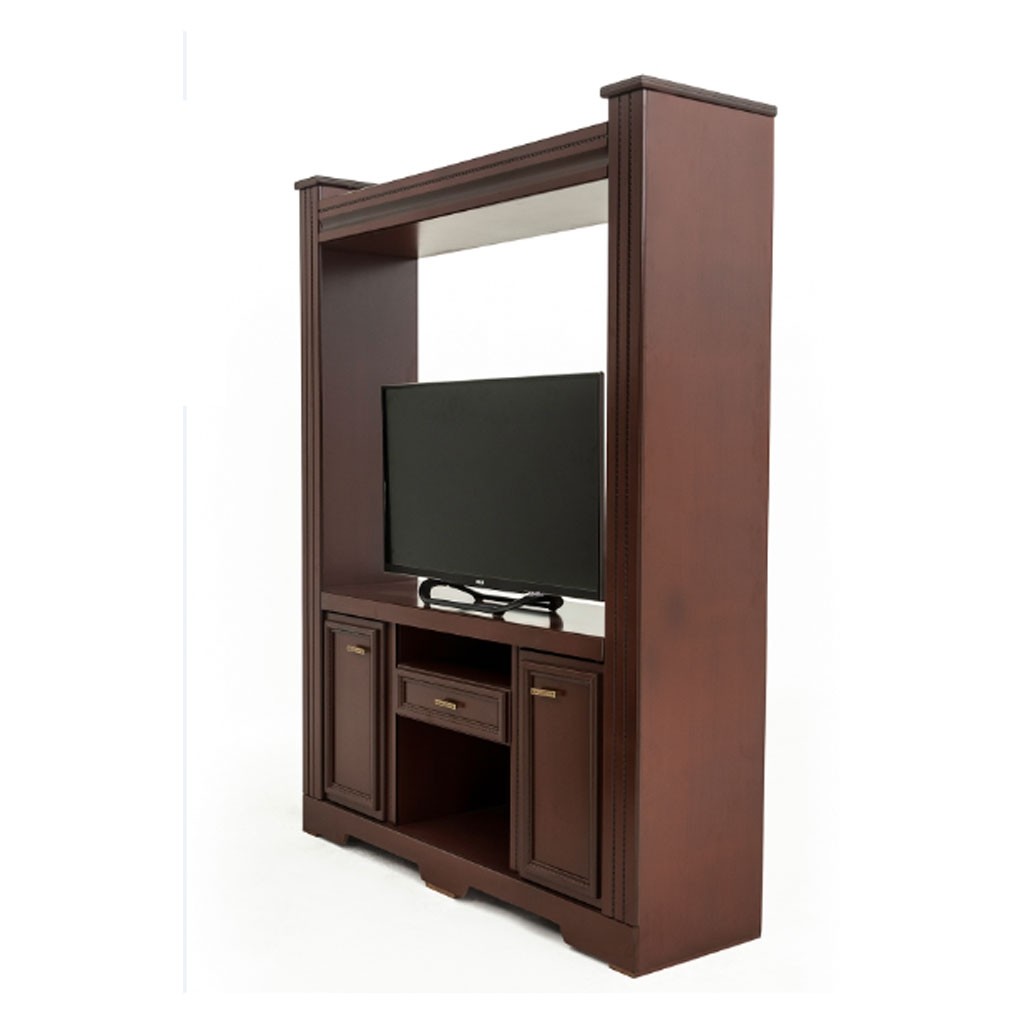 Centro entretenimiento Merlot Estilo Clásico Color Nogal