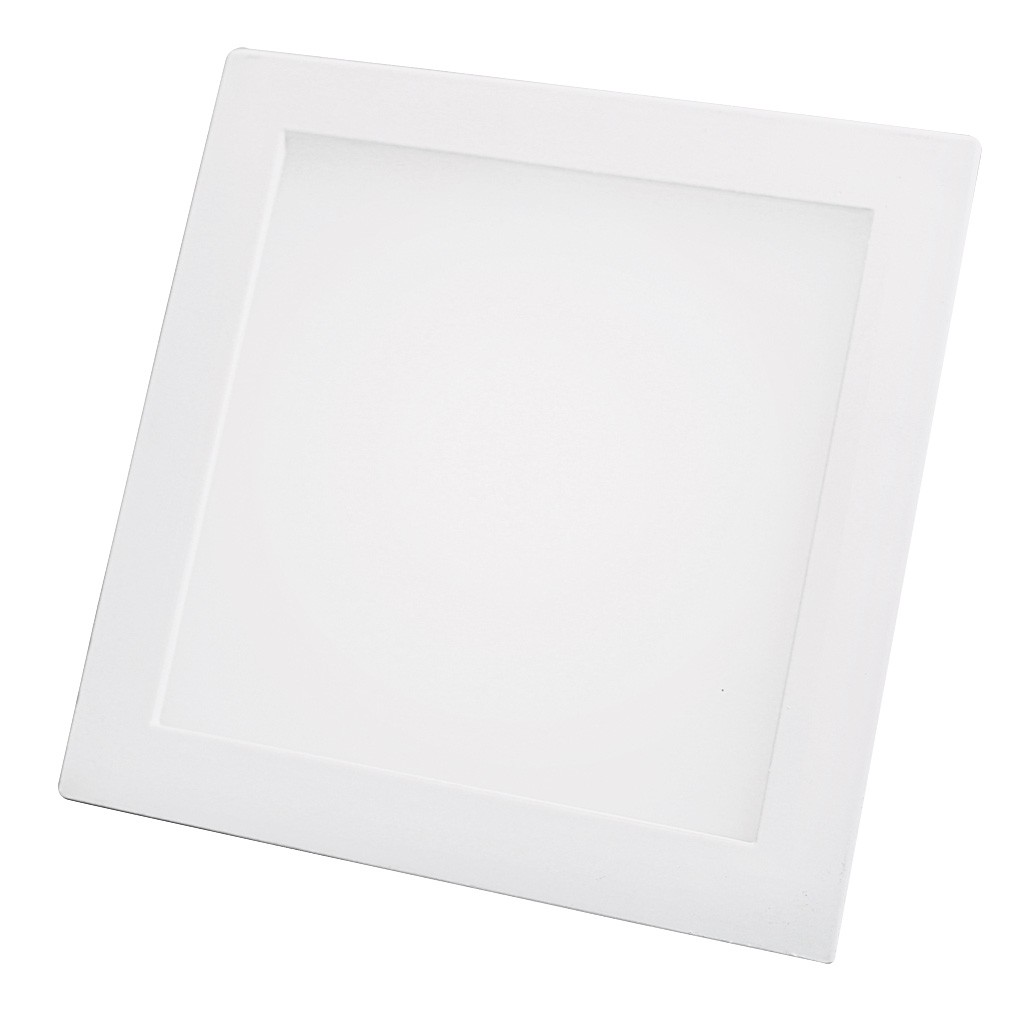 Lámpara cuadrada 18 watts luz cálida para empotrar Sanelec