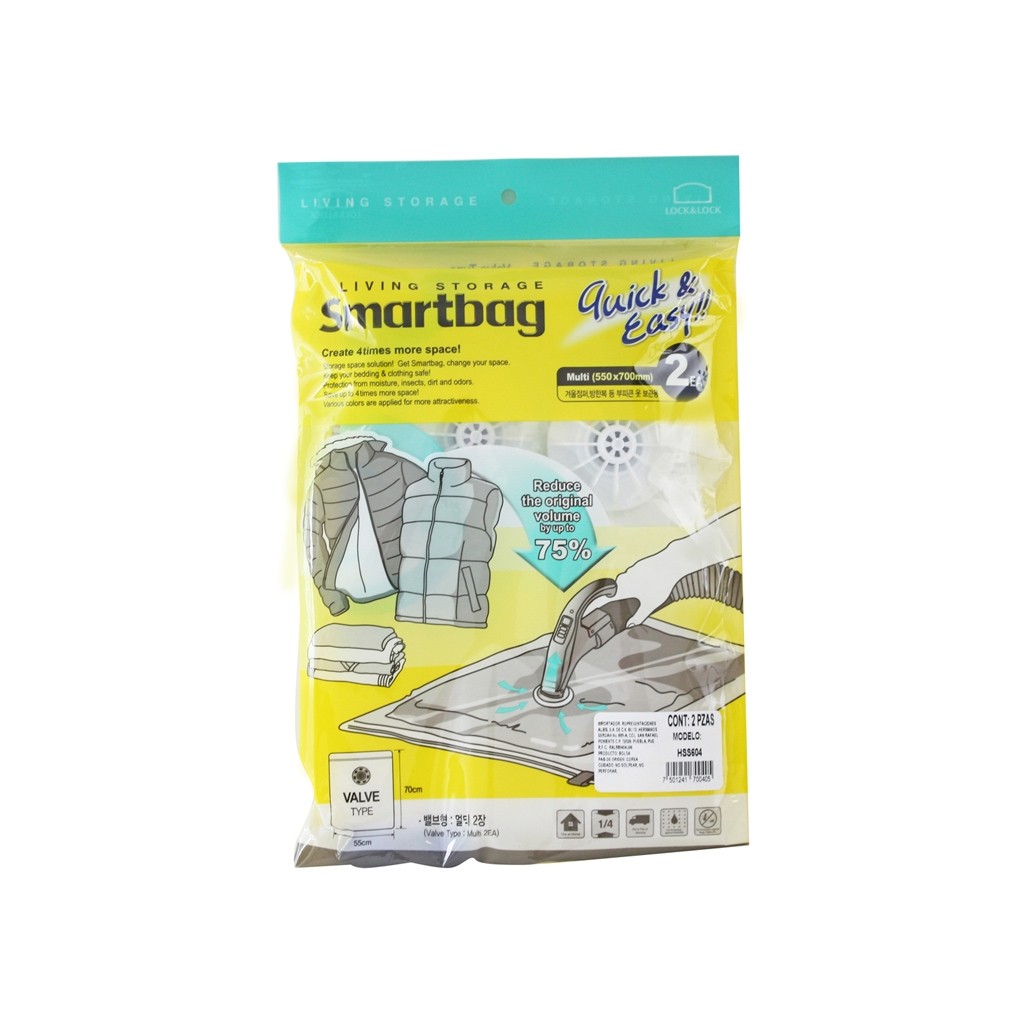 Multi Set de 2 Smartbag de Plástico Lock & Lock