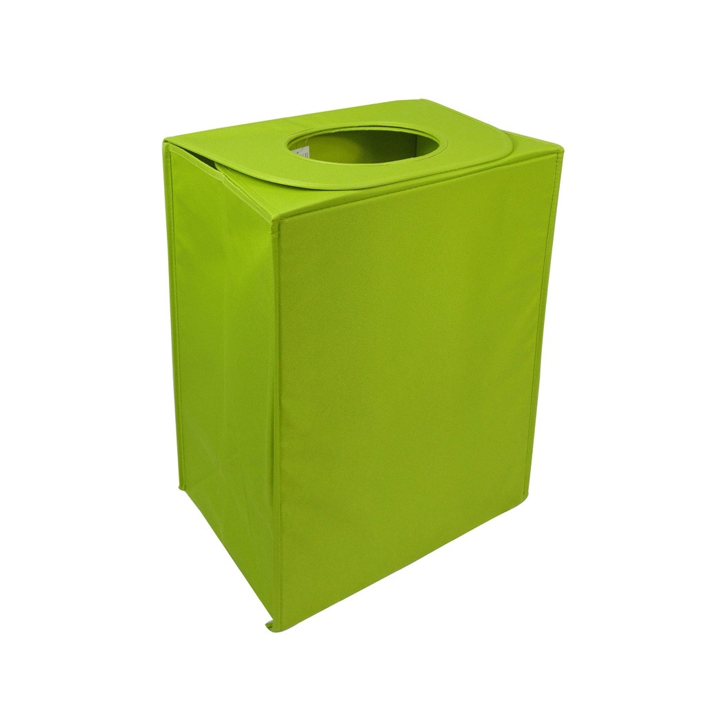 Cesto de Ropa Cubo Liso Verde CasaMia