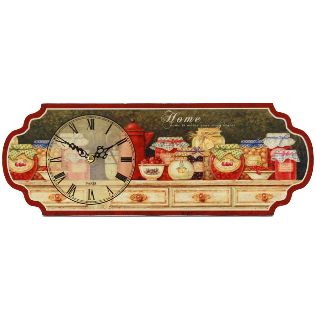 Reloj de Mesa Frascos de Conservas Multicolor