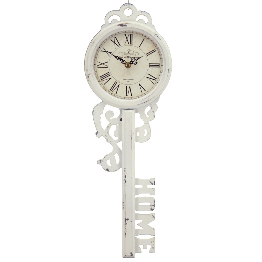 Reloj de Pared Llave Blanca