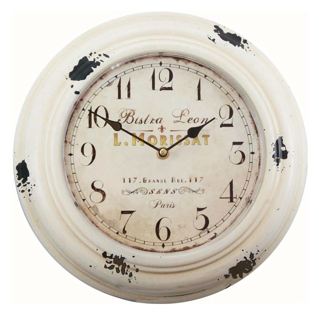 Reloj de Pared Vintage Blanco