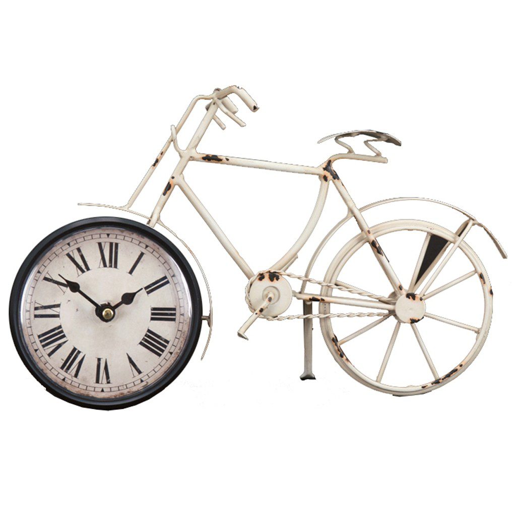 Reloj de Mesa Bicicleta Blanca