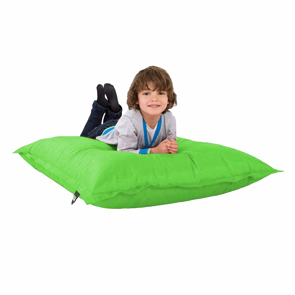 Sillón para Niños Color Verde Manzana con Acabado Lona Nylon Puff Zen Kids