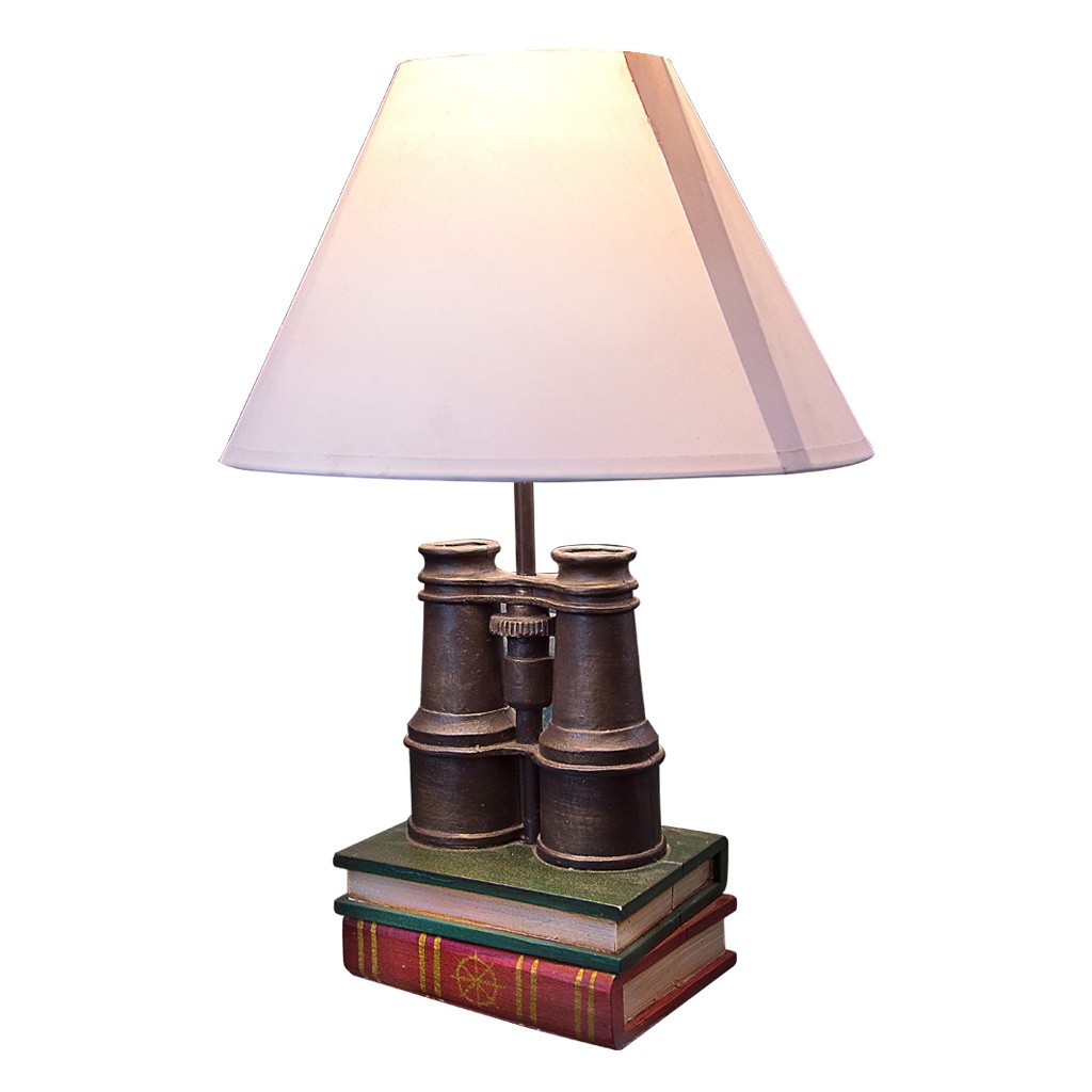 Lámpara de Mesa Libros y Binoculares