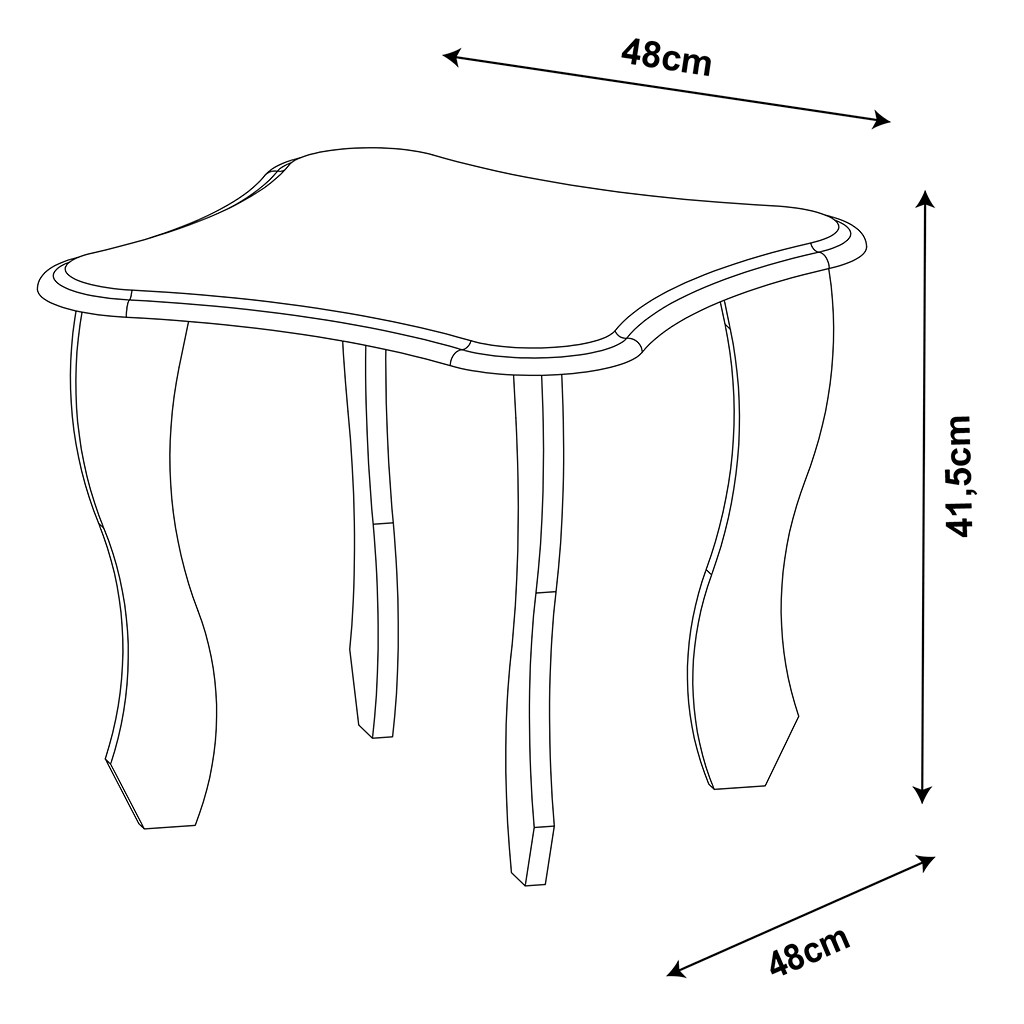 Mesa Lateral de Apoyo Bertolini Happy Amarilla