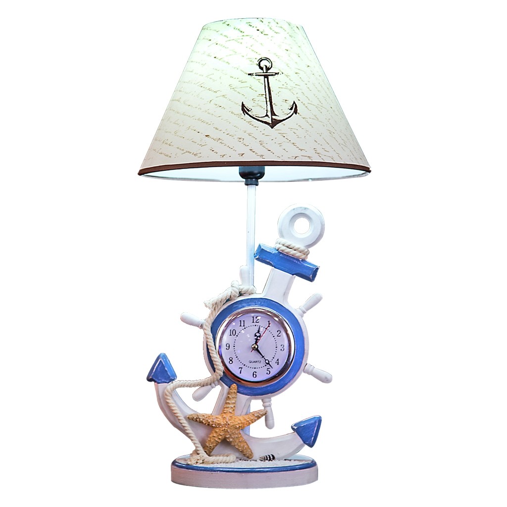 Lámpara de Mesa Ancla con Reloj