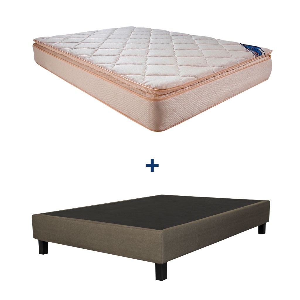 Paquete Colchon Individual Wendy Nansa mas Base Tapizada
