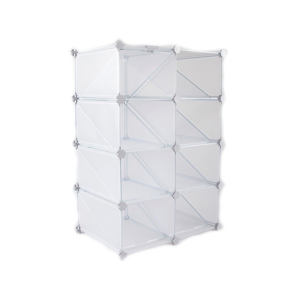 Zapatera Cubos Hp33A White CasaMia