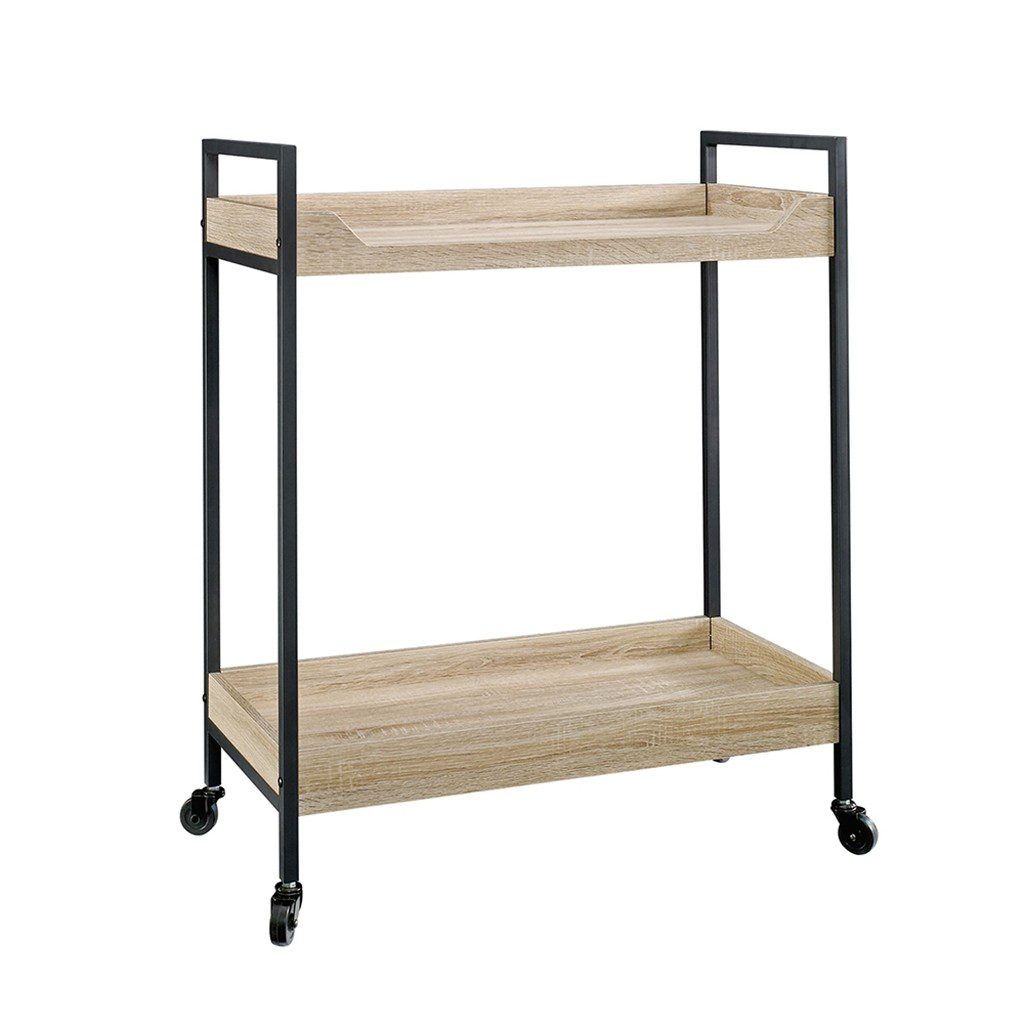 Carro de Servicio North Avenue Sauder Café/Negro 2 Repisas