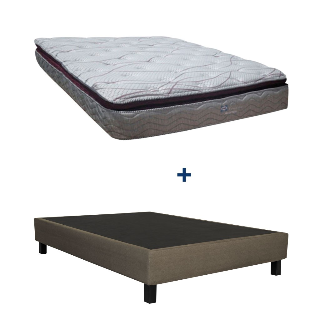 Paquete Colchón King Size Sealy Midas + Base Tapizada