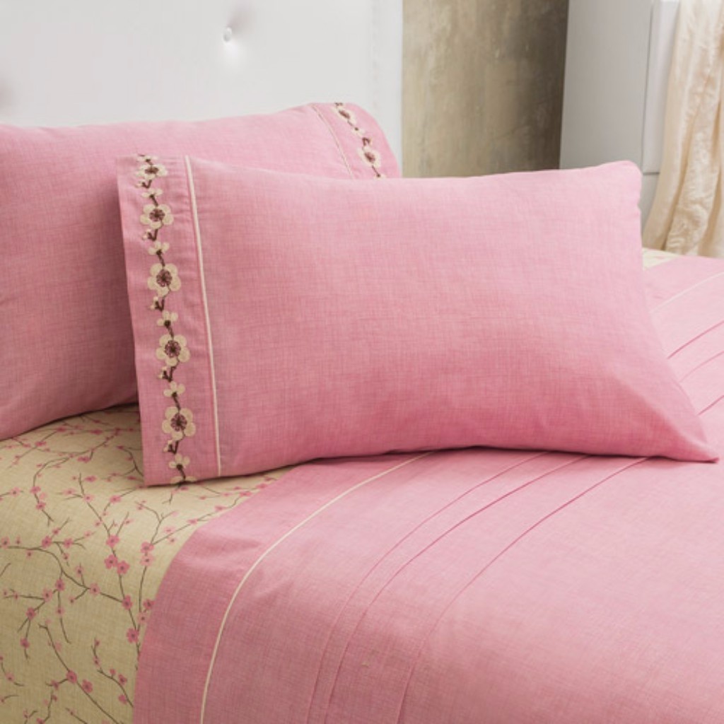 Juego Sábanas Matrimonial Flor de Durazno