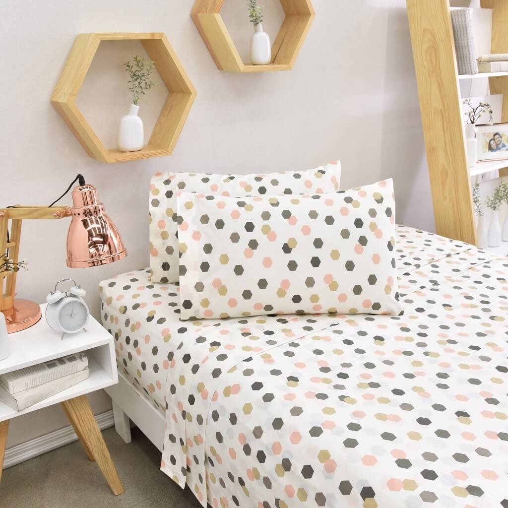 Juego Sábanas Cabos Queen Size Hexágono