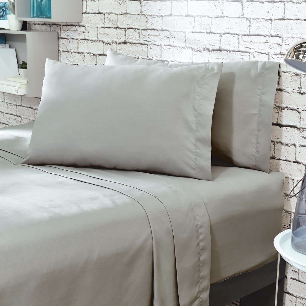 Juego Sábanas Viasoft King Size Gris