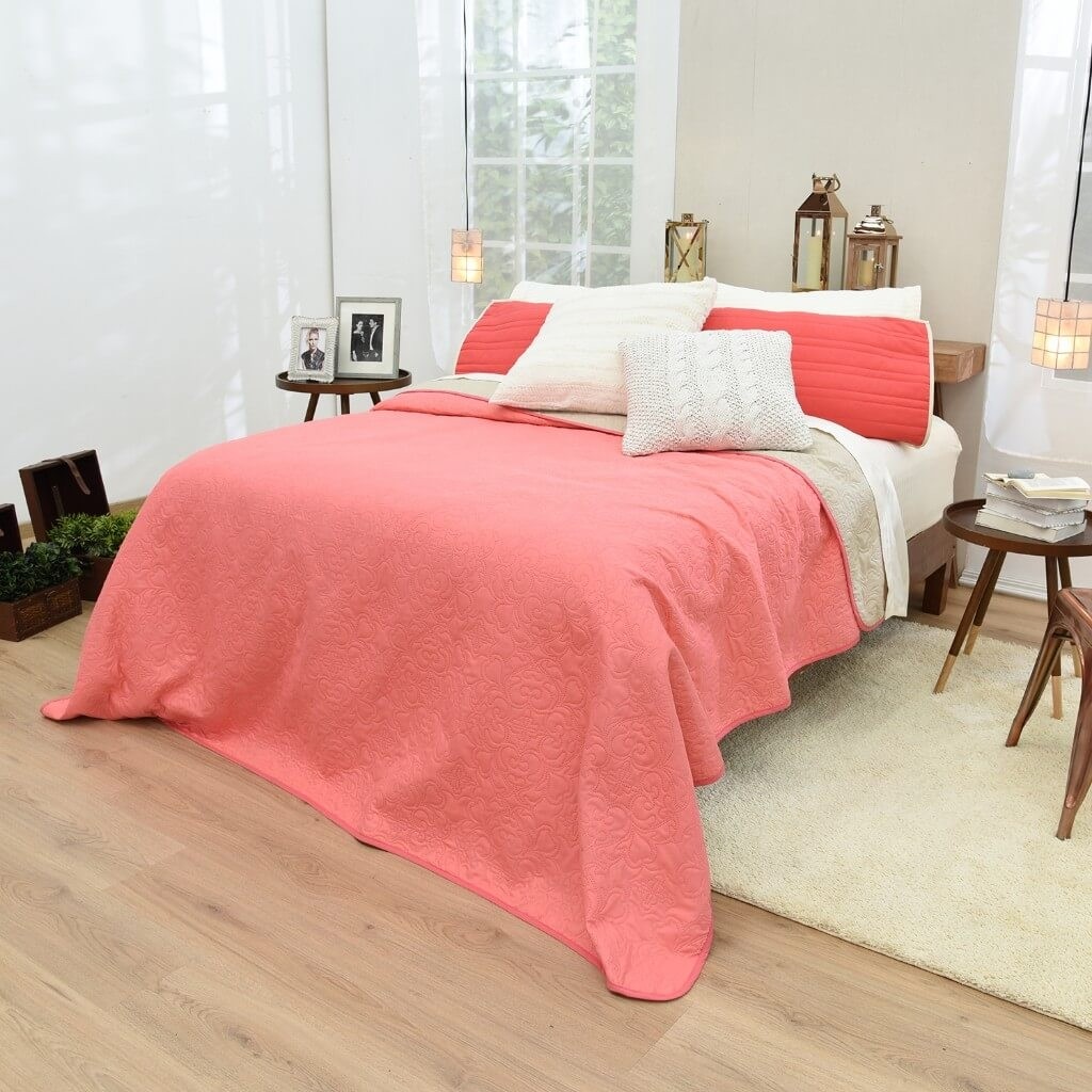 Edredón Novo King Size Coral