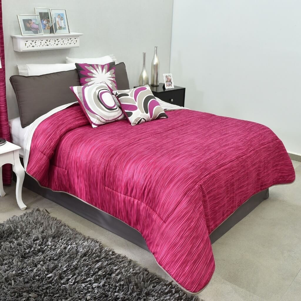 Juego Edredón King Size Bugambilia