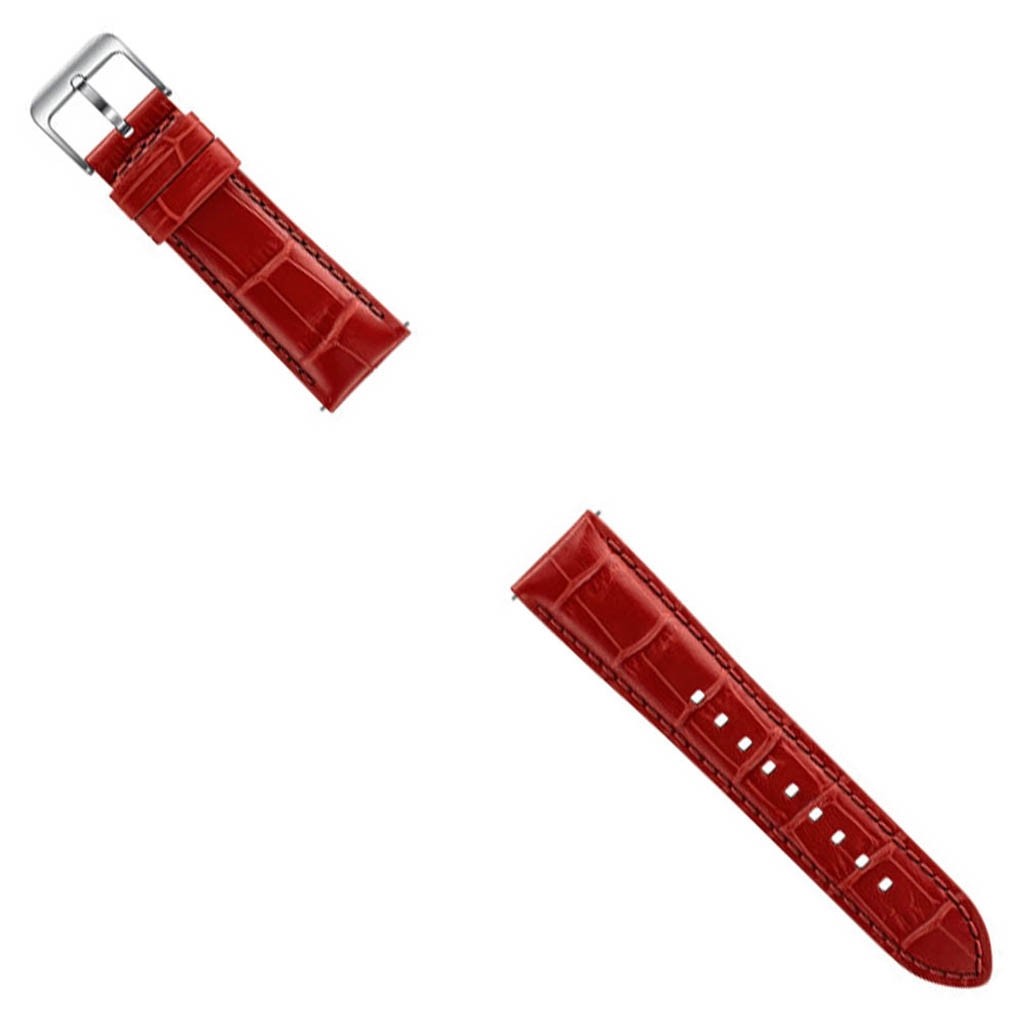 Bandas Pulsera Samsung Alligator Para Gear S3 Rojo