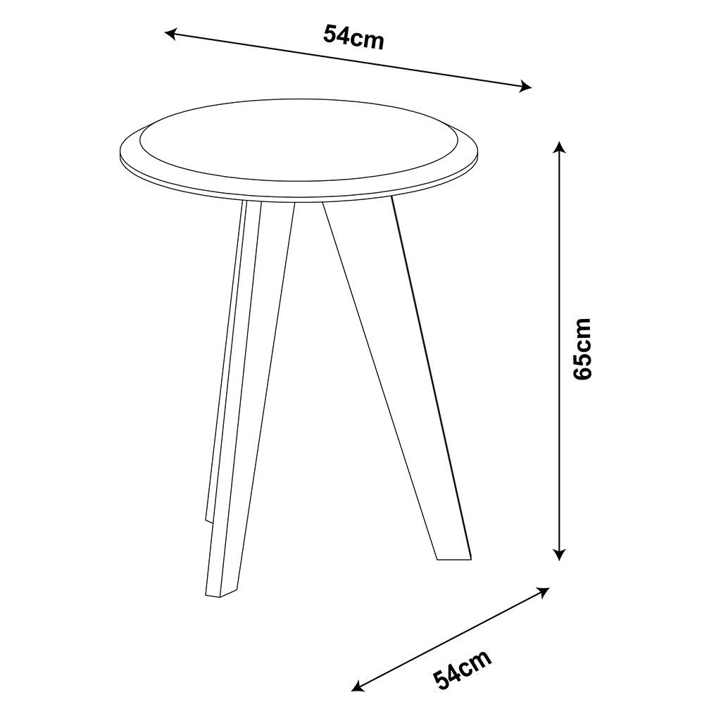 Mesa Lateral de Apoyo Bertolini Ellis Amarilla