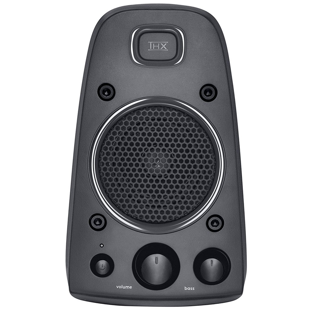 Sistema de bocinas Logitech Z625 con subwoofer y entrada de audio óptico