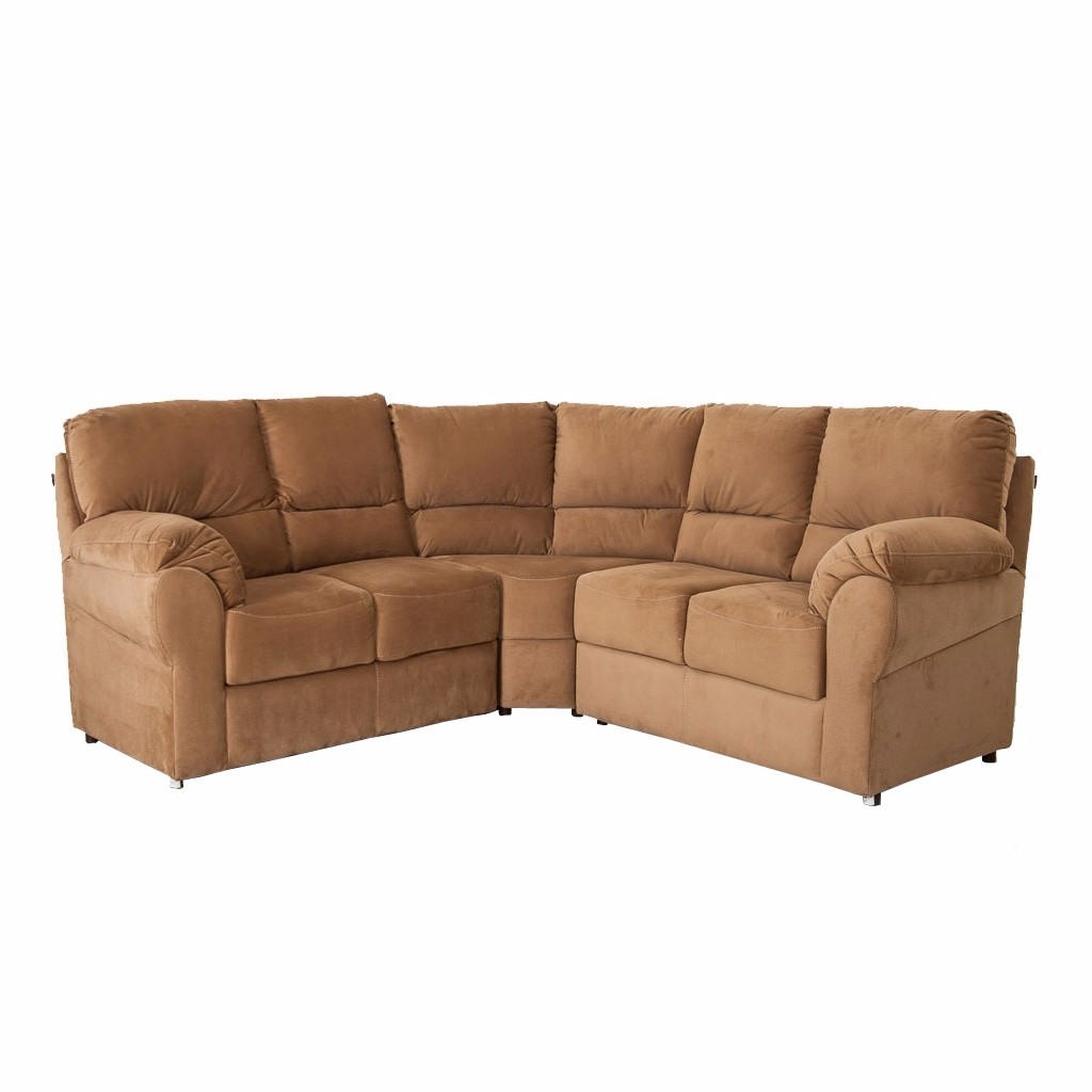 Sala Esquinera Java Tapizada en Velvet Beige