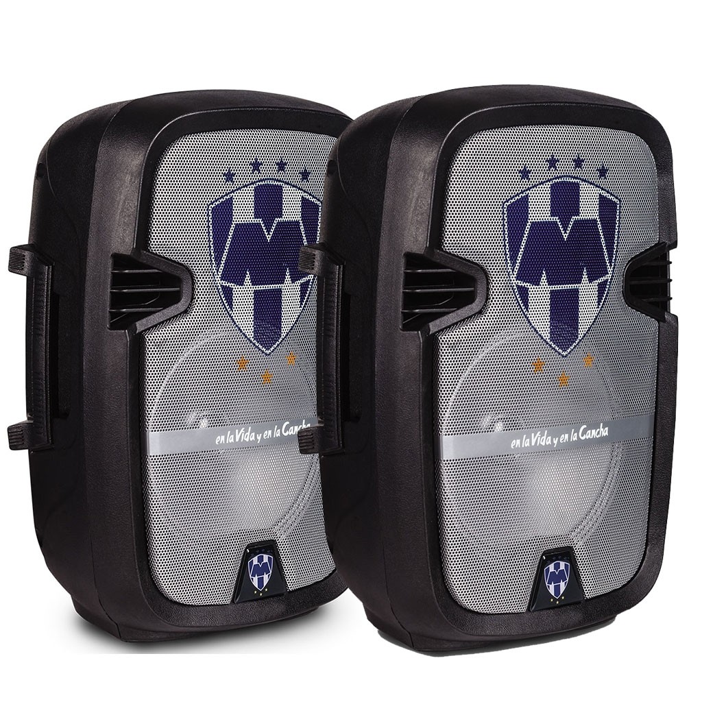 Paquete 2 Bocinas QFX 8 Bluetooth Rayados