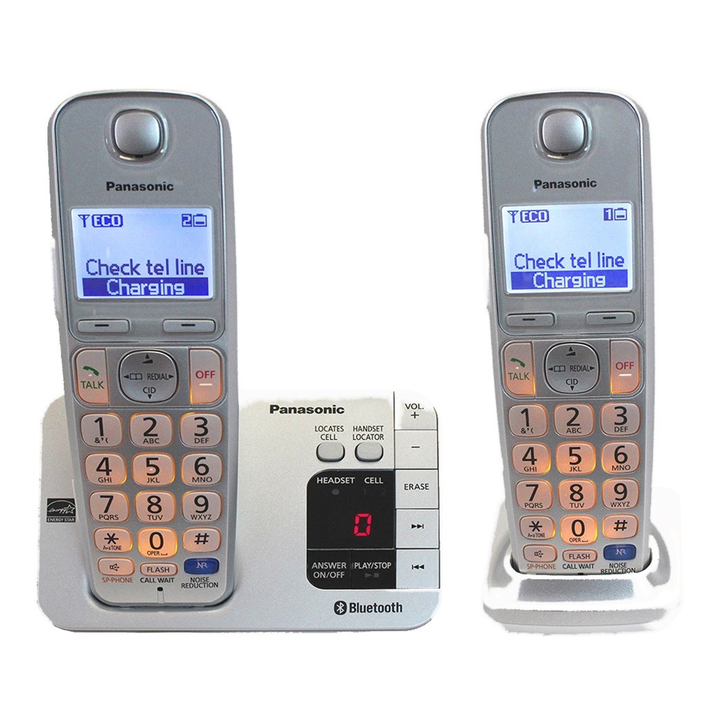 Teléfonos Panasonic KX-TGE262S Link2Cell Bluetooth Reacondicionado