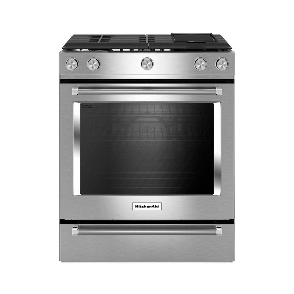 Estufa KitchenAid 30" Acero Inoxidable KSGB900ESS