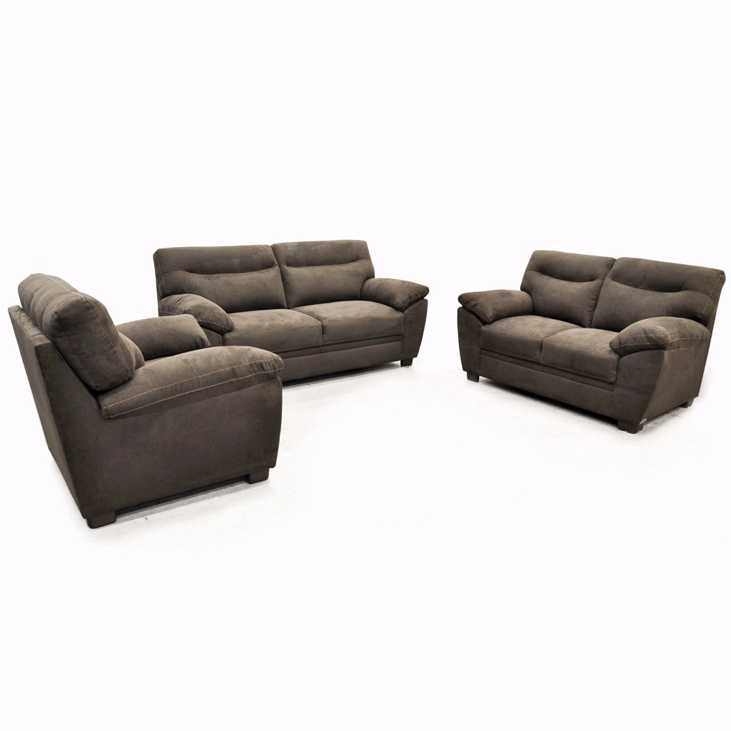 Sala Reki de 3 Piezas Tapizada en Velvet Chocolate