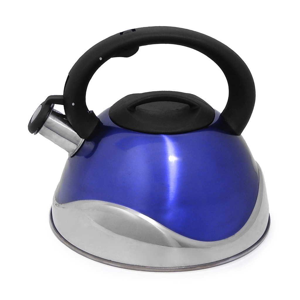 Tetera Acero Inox 3 Lts Deluxe Mod. Estocolmo Azul