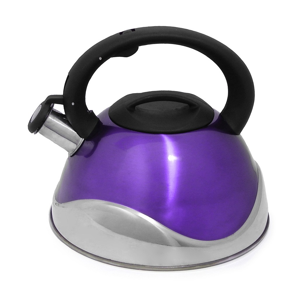 Tetera Acero Inox 3 Lts Deluxe Mod Estocolmo Morado