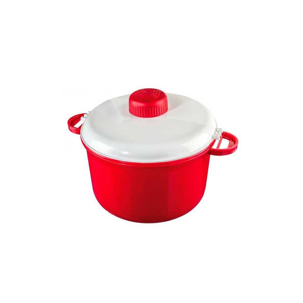 Olla roja para microondas