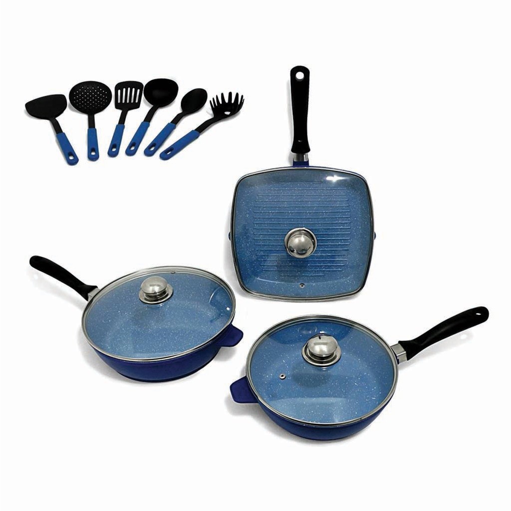 Batería Anti adherente de Zafiro Mod Sapphire 6 piezas