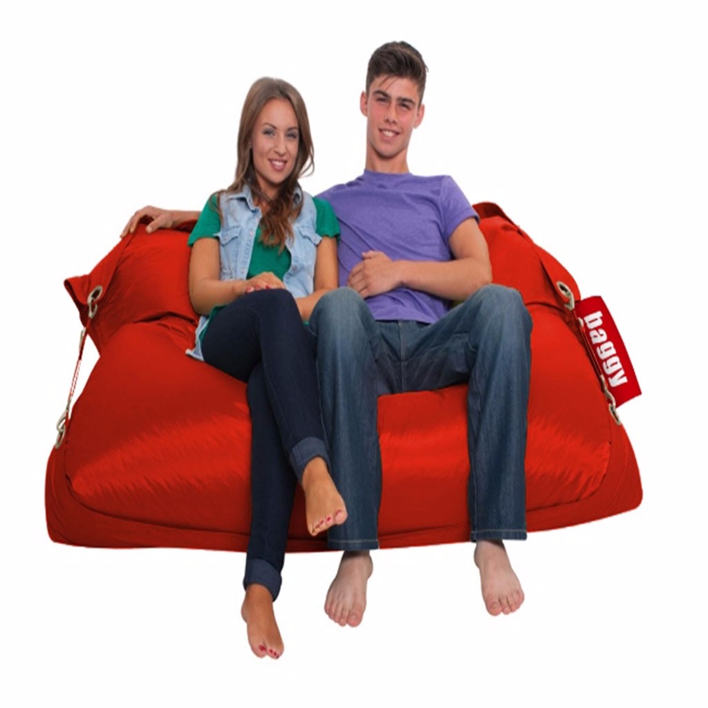 Sillón Puff Baggy Belt Rojo