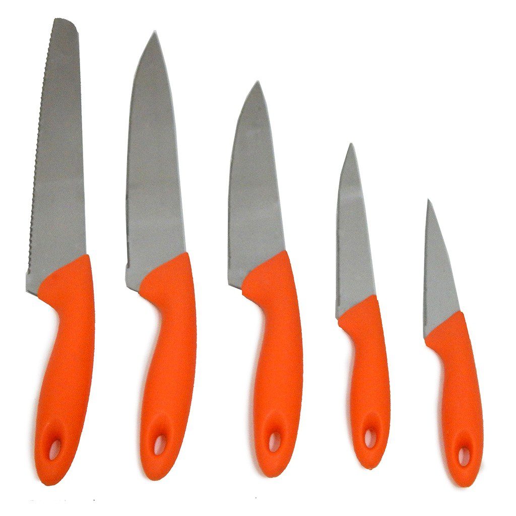 Juego De Cuchillos Big Fantasy Colors Orange