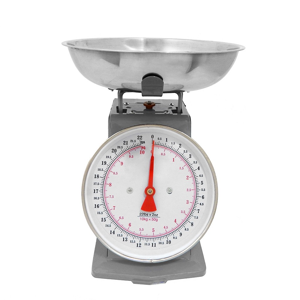 Bascula De Cocina 10 Kg Retro Gris