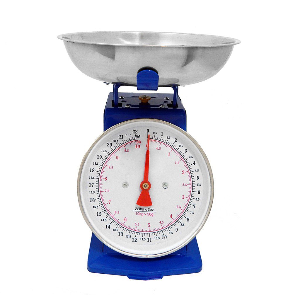 Bascula De Cocina 10 Kg Retro Azul