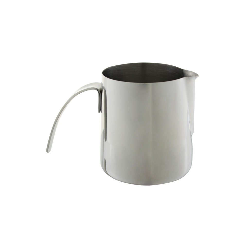 Taza para leche de acero inoxidable