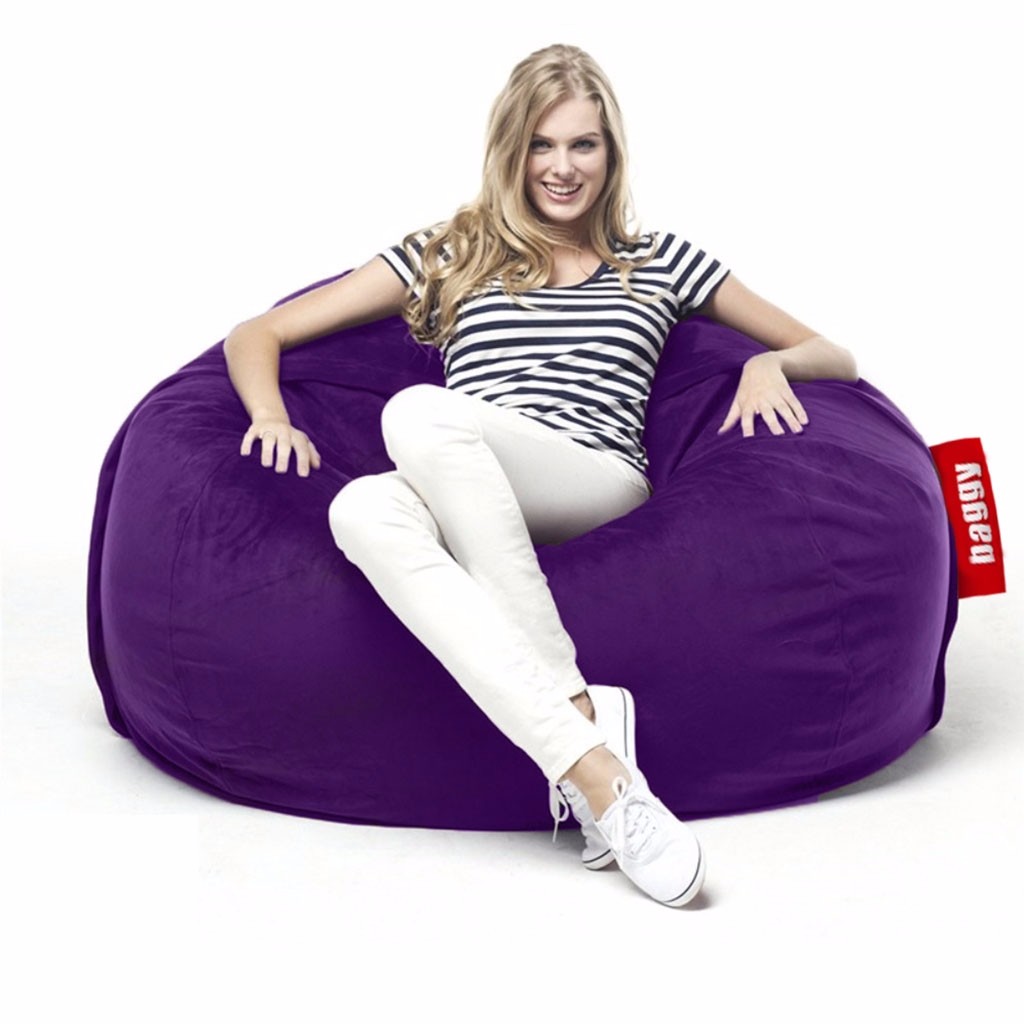 Puff Cama Baggy Individual Morado