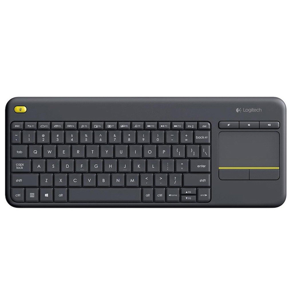 Teclado Inalámbrico Táctil K400 Plus Negro