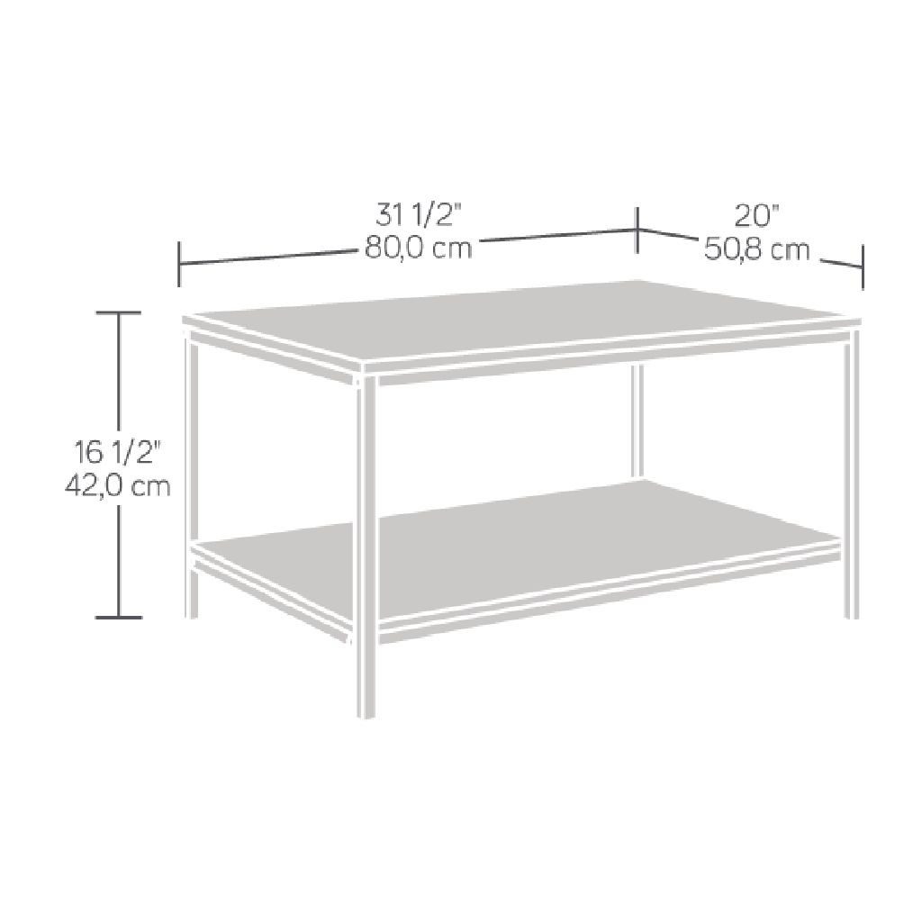 Mesa de Centro North Avenue Sauder Café Negro 1 Repisa