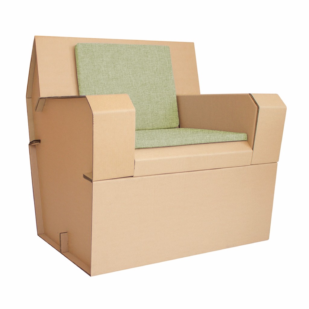 Sillón G1 individual D´glaf de Cartón Corrugado