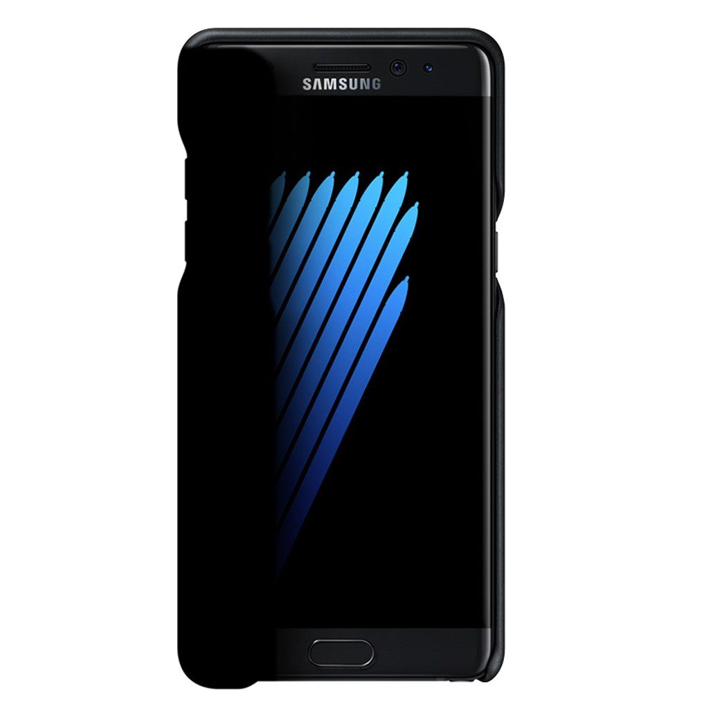 Funda Original Samsung Leather Cover Note7 Negro
